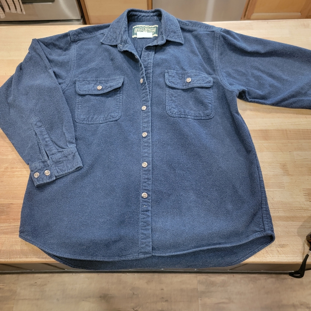 Field & Stream Men's Blue Casual Button Down Shirt